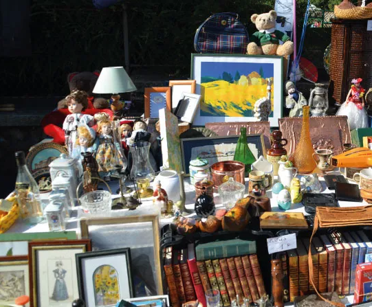 Scène de brocante