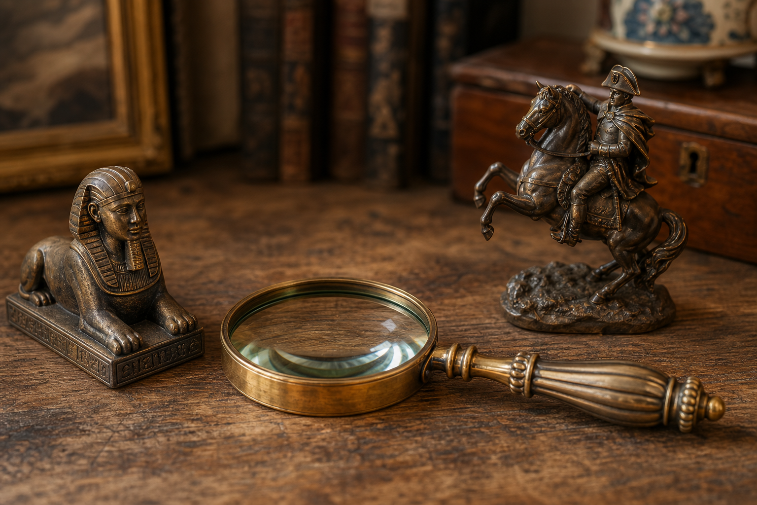 Loupe et objets anciens